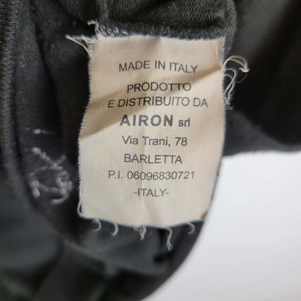 Diktat Mens Knit Viscose Wool Lightweight Sweater Size Large Black Made in Italy - Picture 3 of 9